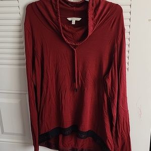 Calvin Klein long sleeve burgundy for women...